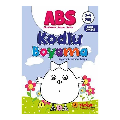 ABS 3-4 Yaş Kodlu Boyama - Buçe Dayı - Pinokyo Yayınları