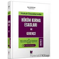 Hüküm Kurma Esasları ve Gerekçe - Zeki Gözütok - Adalet Yayınevi