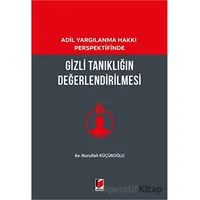 Gizli Tanıklığın Değerlendirilmesi - Nurullah Küçükoğlu - Adalet Yayınevi