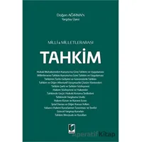 Milli ve Milletlerarası Tahkim - Doğan Ağırman - Adalet Yayınevi