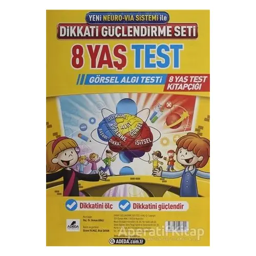 Adeda DGS Dikkati Güçlendirme Seti 8 Yaş Test Görsel Algı Testi - Kolektif - Adeda Yayınları