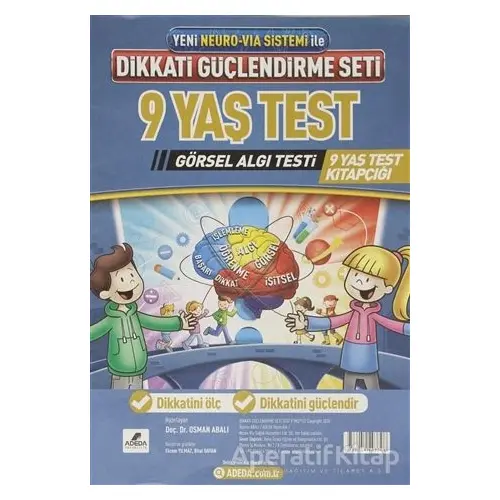 Adeda DGS Dikkati Güçlendirme Seti 9 Yaş Test Görsel Algı Testi - Kolektif - Adeda Yayınları