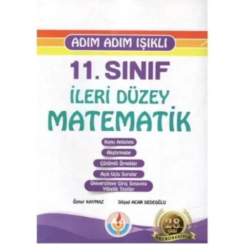 Adım Adım Işıklı 11. Sınıf İleri Düzey Matematik Konu Anlatımlı Set