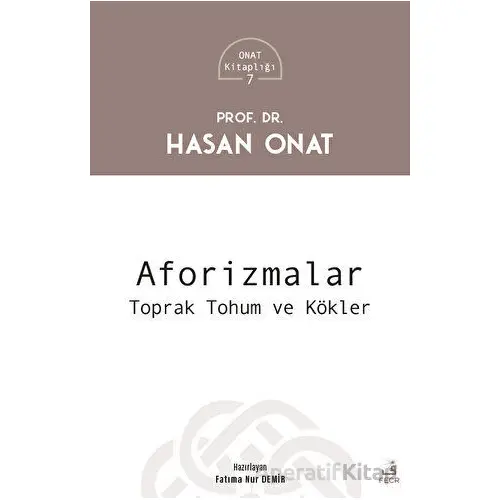 Aforizmalar - Hasan Onat - Fecr Yayınları