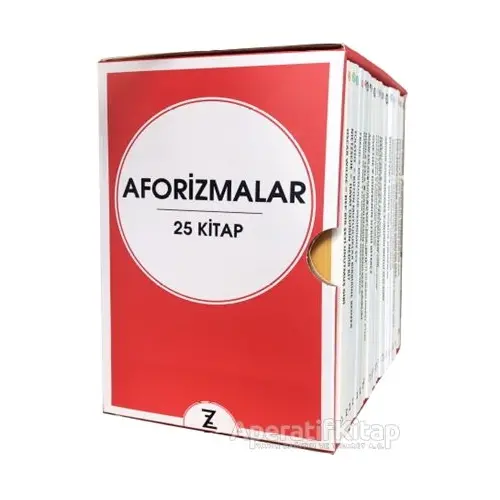 Aforizmalar Seti Kutulu (25 Kitap Takım) - Kolektif - Zeplin Kitap