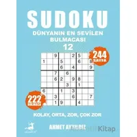 Sudoku - Dünyanın En Sevilen Bulmacası 12 - Ahmet Ayyıldız - Olimpos Yayınları