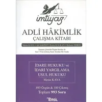 İmtiyaz - Adli Hakimlik Çalışma Kitabı - Bahadır Erkol - Temsil Kitap