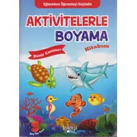 Aktivitelerle Boyama Kitabım Deniz Canlıları Koloni Çocuk