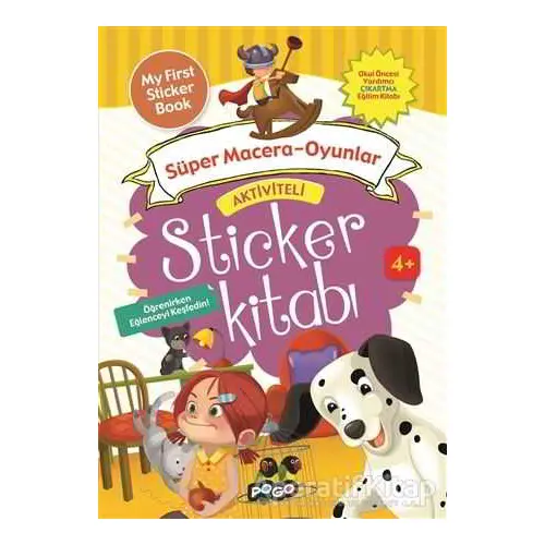 Aktiviteli Sticker Kitabı - Süper Macera - Oyunlar - Kolektif - Pogo Çocuk