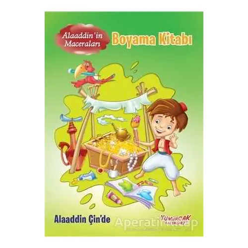 Alaaddinin Maceraları Boyama Kitabı - Alaaddin Çinde - Kolektif - Yumurcak Yayınları