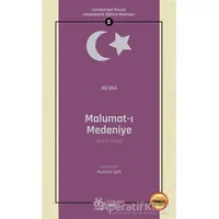 Malumat-ı Medeniye (Birinci Kitap - Osmanlıca Aslıyla Birlikte) - Ali Ulvi - DBY Yayınları