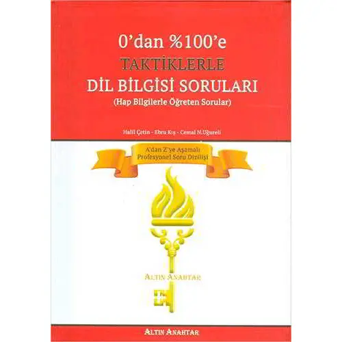 Altın Aanahtar 0’dan 100’e Taktiklerle Dil Bilgisi Soruları