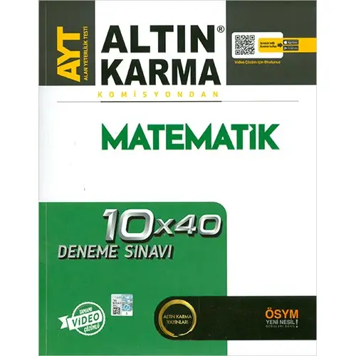 Altın Karma AYT Matematik 10x40 Deneme Sınavı