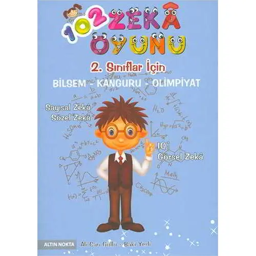 Altın Nokta 2.Sınıf 102 Zeka Oyunu Bilsem - Kanguru - Olimpiyat Kitabı