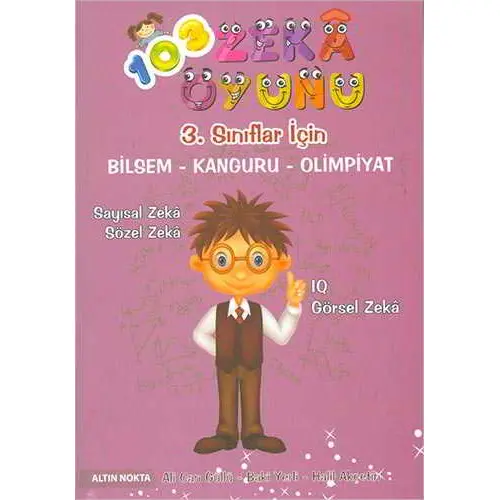 Altın Nokta 3.Sınıf 103 Zeka Oyunu Bilsem - Kanguru - Olimpiyat Kitabı