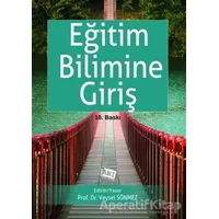 Eğitim Bilimine Giriş - Veysel Sönmez - Anı Yayıncılık