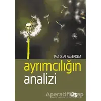 Ayrımcılığın Analizi - Ali Rıza Erdem - Anı Yayıncılık