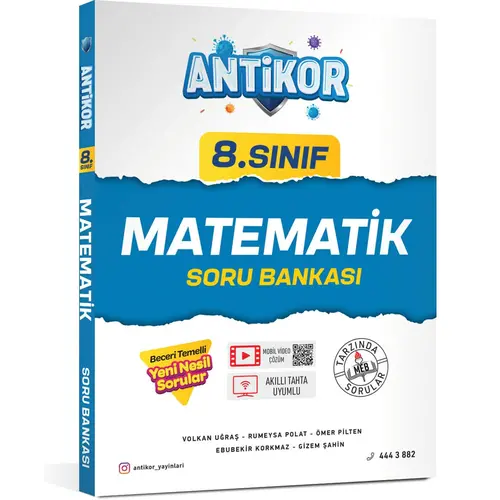 Antikor 8. Sınıf Matematik Soru Bankası FDD Yayınları