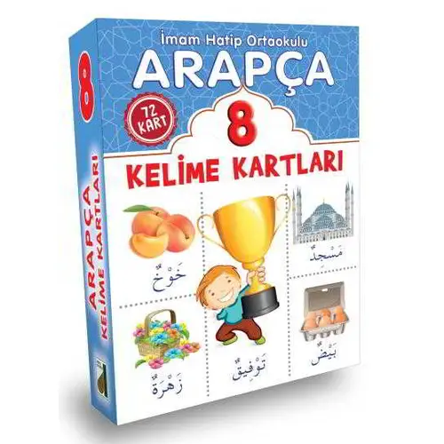 Arapça Kelime Kartları 8 Damla Yayınevi