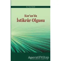 Kur’an’da İstikrar Olgusu - murat küçükuğurlu - Araştırma Yayınları