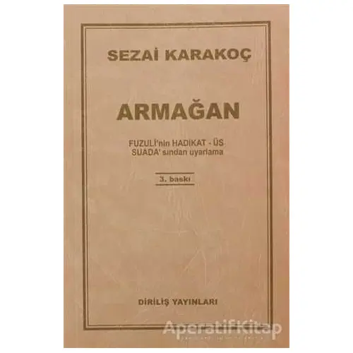 Armağan - Sezai Karakoç - Diriliş Yayınları