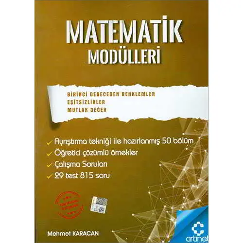 Artınet Matematik Modülleri 1. Derece Denklemler, Eşitsizlikler, Mutlak Değer