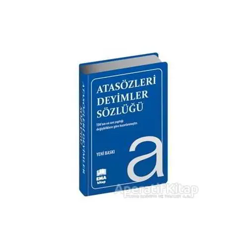 Atasözleri Deyimler Sözlüğü (Plastik Kapak) - Kolektif - Ema Kitap