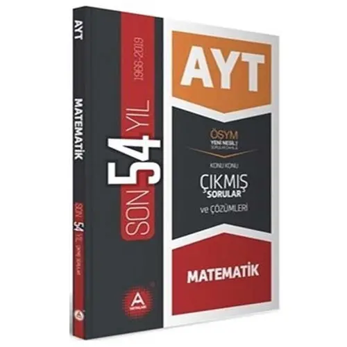 AYayınları AYT Matematik Son 54 Yıl Konu Konu Çıkmış Sorular ve Çözümleri