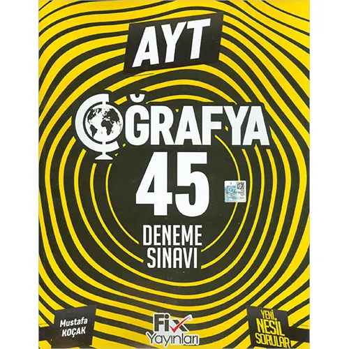 AYT Coğrafya 45 Denemeleri Fix Yayınları