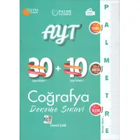 Palme AYT Coğrafya Palmetre 30+10 Deneme Sınavı