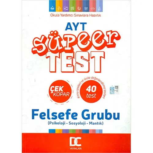 AYT Felsefe Grubu Süper Test Çek Kopar Doğru Cevap Yayınları