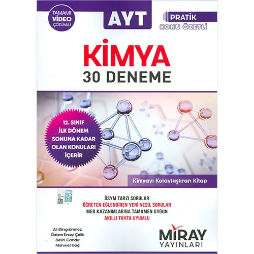 AYT Kimya 30 Deneme Miray Yayınları