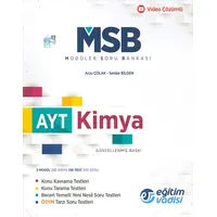 AYT Kimya Güncel MSB Modüler Soru Bankası Eğitim Vadisi (Kampanyalı)