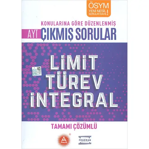 AYT Limit Türev İntegral Çözümlü Konularına Göre Çıkmış Sorular A Yayınları