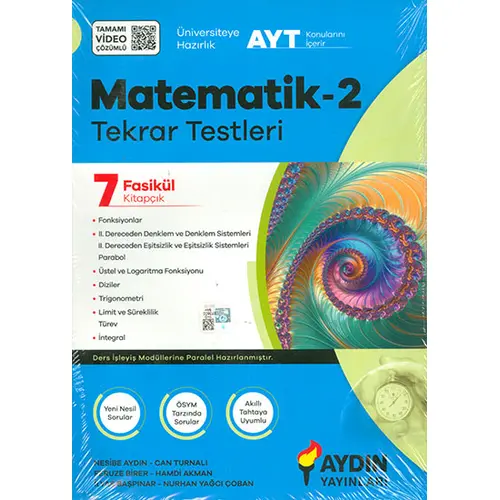 AYT Matematik-2 Tekrar Testleri Aydın Yayınları