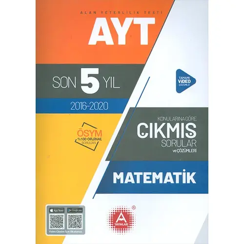 AYT Matematik Son 5 Yıl Konularına Göre Çözümlü Çıkmış Sorular A Yayınları