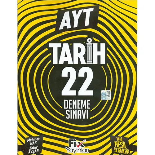 AYT Tarih 22 Denemeleri Fix Yayınları