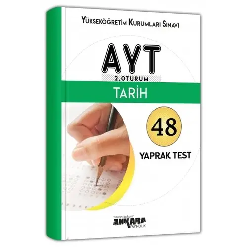 AYT Tarih 48 Yaprak Test Ankara Yayıncılık