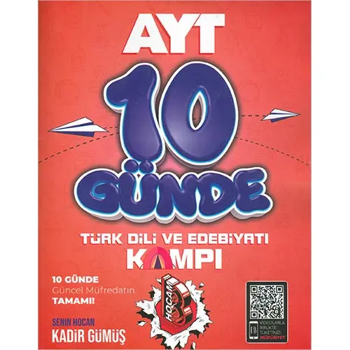 AYT Türk Dili ve Edebiyatı 10 Günde Kamp Defteri Benim Hocam Yayınları