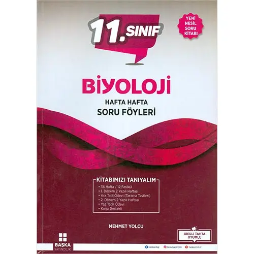 Başka 11.Sınıf Biyoloji Hafta Hafta Soru Föyleri