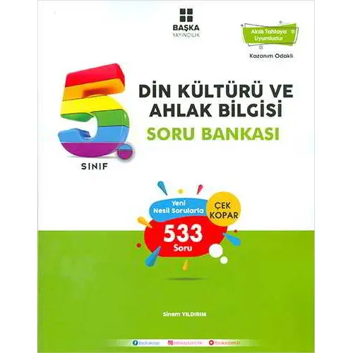 Başka 5.Sınıf Din Kültürü ve Ahlak Bilgisi Soru Bankası