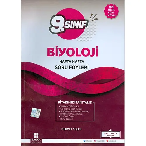 Başka 9.Sınıf Biyoloji Hafta Hafta Soru Föyleri