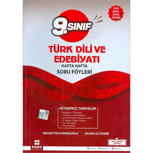 Başka 9.Sınıf Türk Dili ve Edebiyatı Hafta Hafta Soru Föyleri