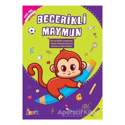 Becerikli Maymun - Yaz-Sil Kalemli - Kolektif - Bıcırık Yayınları