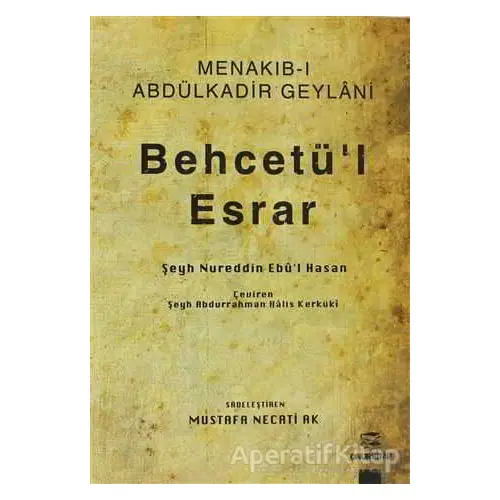 Behcetü’l Esrar - Şeyh Nureddin Ebul Hasan - Onur Kitap