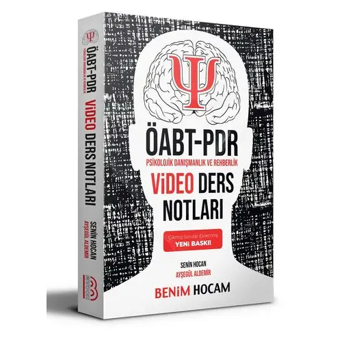 Benim Hocam 2020 ÖABT Psikolojik Danışmanlık ve Rehberlik Video Ders Notları