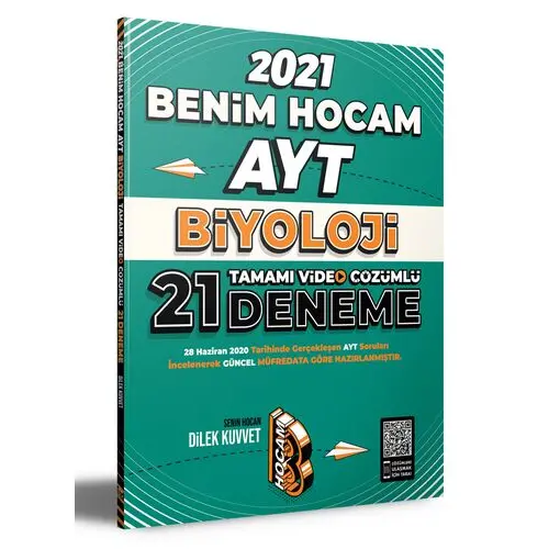 Benim Hocam 2021 AYT Biyoloji Video Çözümlü 21 Deneme Sınavı