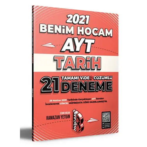 Benim Hocam 2021 AYT Tarih Tamamı Video Çözümlü 21 Deneme Sınavı