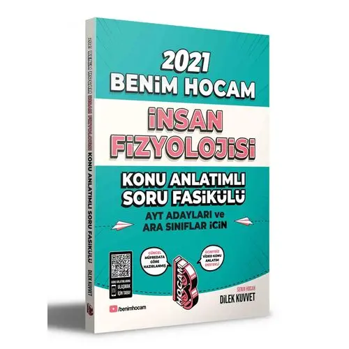 Benim Hocam 2021 AYT ve Ara Sınıflar İçin İnsan Fizyolojisi Konu Anlatımlı Soru Fasikülü