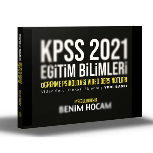 Benim Hocam 2021 KPSS Örenme Psikolojisi Video Ders Notları